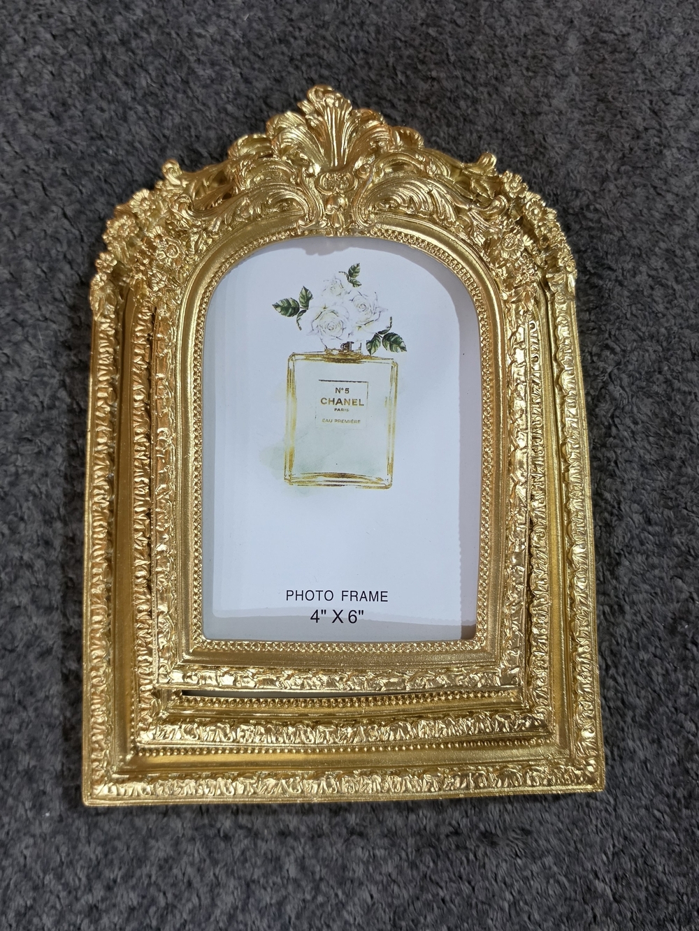Source Unknown Gold Ornate Picture Frame